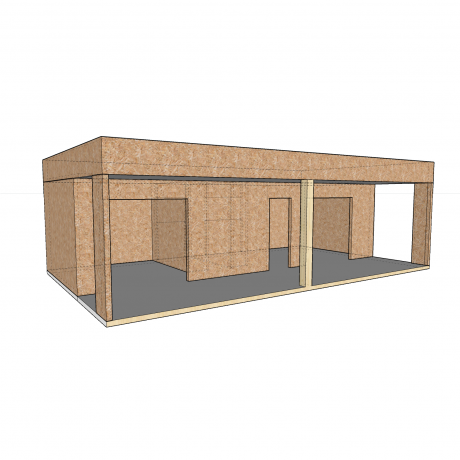 Kit Casa 34 m2 Techo Mediterráneo Básico