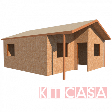 Kit Casa 36m2 Dos Aguas - Basico