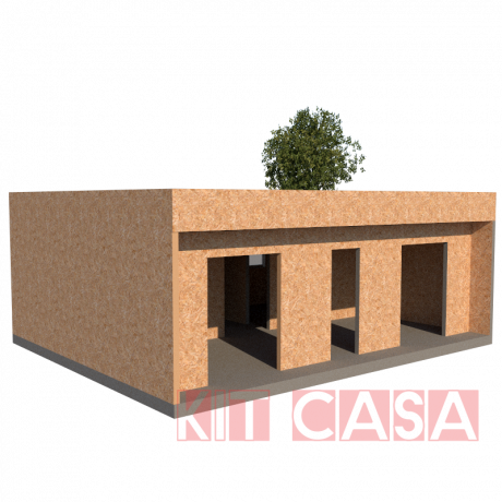 Kit Casa 48 m2 Techo Mediterráneo Básico