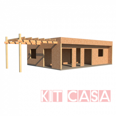 Kit Casa 58 m2 Techo Mediterráneo Básico