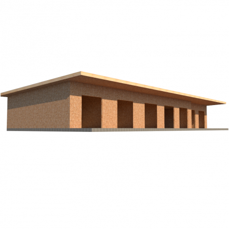 KIt Casa 150 m2 Techo Inclinado - Básico