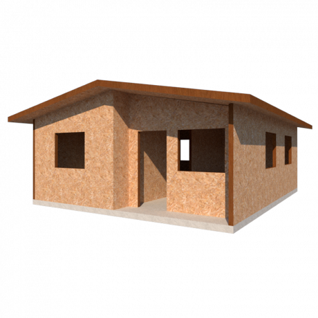 Kit Casa 45m2 Dos Aguas - Basico