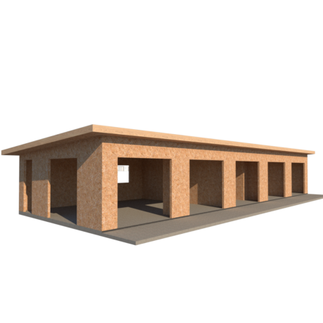 Kit Casa 110 m2 Techo Inclinado - Basico - Z5