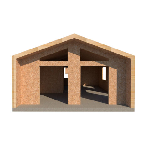 Kit Casa 48 - Techo Tipo Galpon - Zona 6