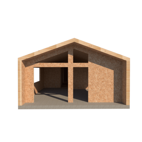 Kit Casa 89 - Techo Tipo Galpon - Zona 6