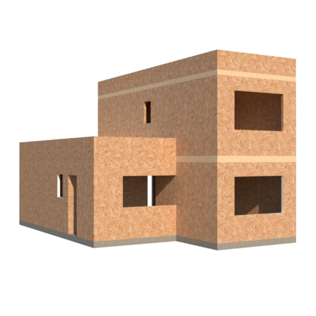 Kit Casa 85 m2 - Dos Pisos - Techo Mediterráneo Básico
